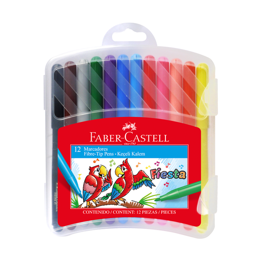 Marcadores Finos Faber Castell x 12