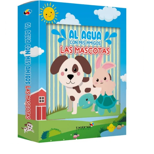 Libro para el agua bañito “Al agua con mis amigos”