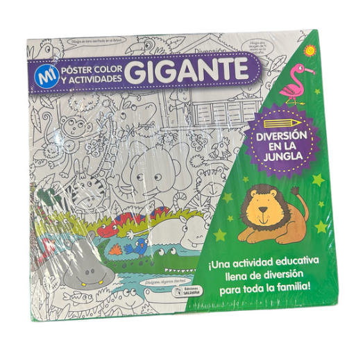 Póster gigante con actividades y para colorear