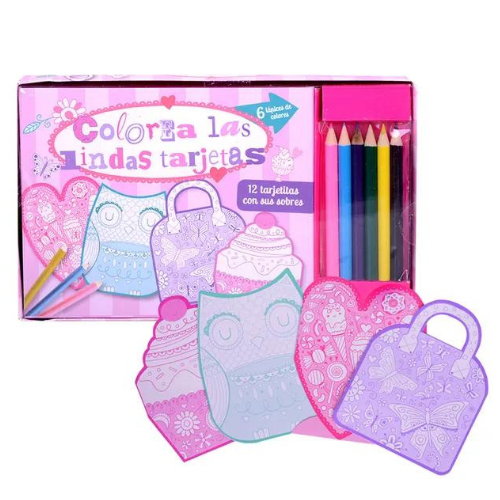 Colorea las lindas tarjetas