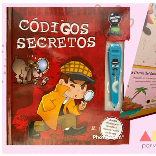 Libro codigos secretos y misterios sin resolver con lapiz de respuesta inmediata.